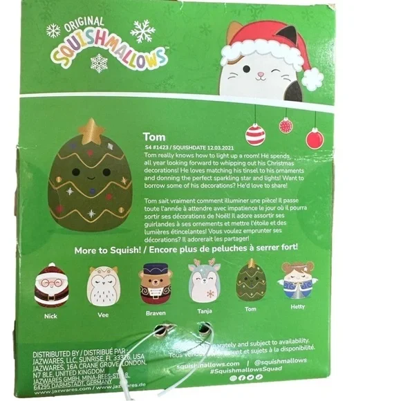 Squishmallow Holiday Tom REDUCED💰 - Picture 2 of 2